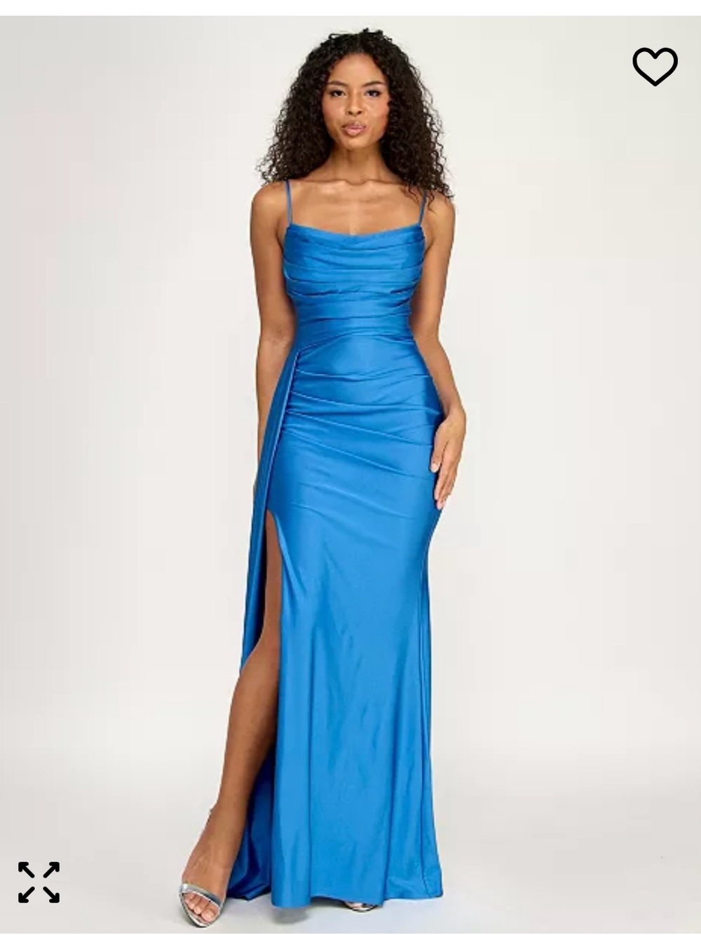 Macy's Cobalt Blue Strapless Evening Gown